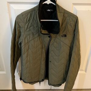 The North Face Dark Olive Quilted Jacket